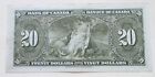 1937 Bank of Canada Twenty Dollar $20 Bill. VF - EF NICE GRADE $20 Bank Note PSA