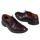 Vintage The Florsheim Shoe Custom Grade Burgundy Wingtip Oxford - Men's Size 11