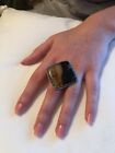 Krush Kandy Sterling Silver Ring - Montana Agate Square - New in box  Size 9