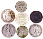 1914-1937 Mixed World Silver Coin Lot - Old Currency Circulated