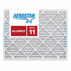 Aerostar 20x25x1 MERV 11 Furnace Air Filter, 12 Pack