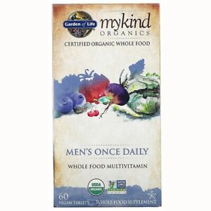 Garden of Life Mykind Organics Men's Once Daily 60 Vegan Tabs