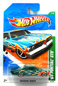 2011 Hot Wheels Super Treasure Hunt 64 Pontiac GTO New on Card