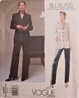 FF UNCUT Vogue Pattern Designer Bill Blass #2163 Miss Sizes 8-12 Jacket & Pants