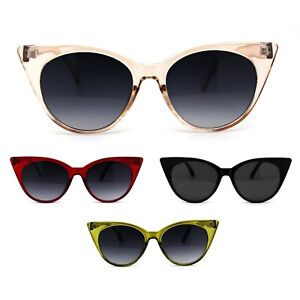 Womens Gothic Cat Eye Retro Plastic Sunglasses