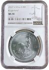 2022 South Africa 1oz Silver Krugerrand NGC MS70 Brown Label