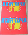 HAIR THE MUSICAL ISRAEL POSTER HIPPIE 1970