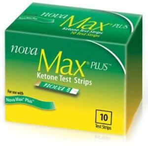 POPULAR Nova Max Plus Blood Ketone Test Strips 4 Boxes of 10