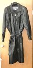 Mens Trench Coat Genuine Leather Double Breasted Full Length  Fashion Elements