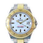ROLEX Yacht Master Watch 168623 18K Yellow Gold Stainless Steel White #17cm