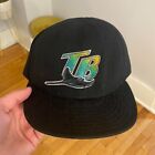 Vintage New Era Tampa Bay Devil Rays MLB baseball black fitted 7 3/8 hat cap