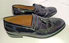 Florsheim Shoes Men’s 12D Loafer Leather Wingtip Kiltie Tassel, Black, 11223-001