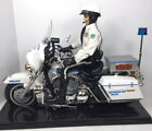 1/6 MOTORCYCLE POLICE PATROL OFFICER HARLEY-DAVIDSON ELECTRA GLIDE CHIPS+STAND