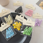 5pcs Snap Hair Clips For Hair Clip Pins BB Hairpin Color Metal Barrettes Set Lot