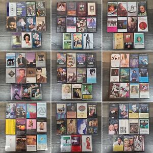 Lot of 100+ Cassette Tapes 70's - 90s Rock Pop Classic Rock Country Dance - #902
