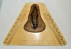 Deluxe Lap Harp Zither with Carved Mountain Man Spirit Figure w/Sheet Music READ