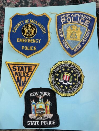 New ListingLot Of Five Vintage Police Patches Patch
