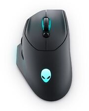 NEW GENUINE ALIENWARE WIRELESS GAMING MOUSE AW620M BLACK (DARK SIDE OF THE MOON)
