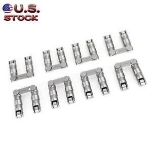 NEW Hydraulic Roller Lifters + Link Bar Small Block For Chevy SBC 350 265-400 V8