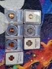 Huge PR69 Pcgs & Ngc Coin Lot  Of 7 + 90% Silver