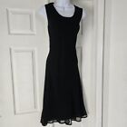 Vtg 90s Corporate goth midi dressSize 8Straight cut, if you want a tighter...