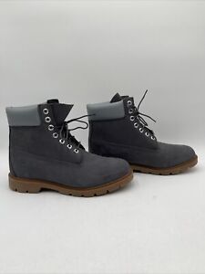 Timberland Men's 6-Inch Premium Waterproof Boots Grey Size 10.5