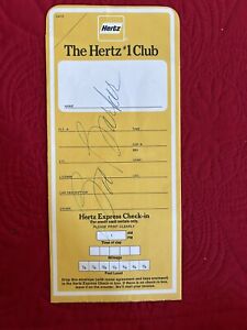 Bob Barker Autograph On O.J. Simpson Hertz Rental Car Envelope 1978-1980