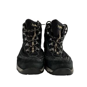 LL Bean 8 Womens Boots Hiking Walking Black Primaloft Ski Winter Tell 2.5 Warm
