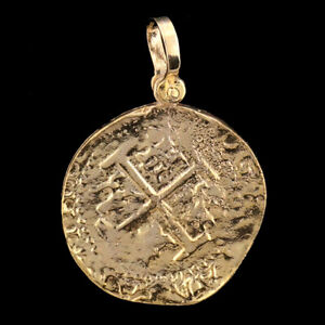Atocha Sunken Treasure Jewelry - Lima 8 Escudo Gold Coin Pendant