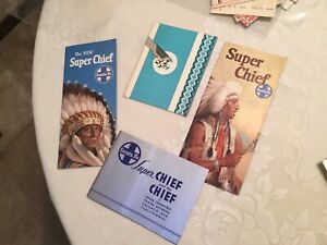 Santa Fe Railroad SUPER CHIEF Collection Advertising Brochures