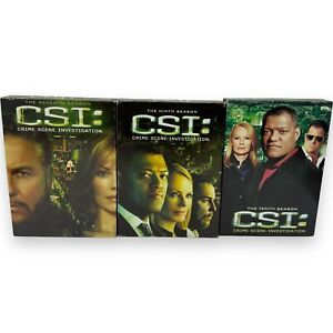 CSI : Crime Scene Investigation Series - DVD 3 Seasons 7, 9, 10 --  Lot of 3