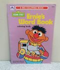 Vintage 1984 Golden Book Sesame Street Ernie's Word Book Coloring Book