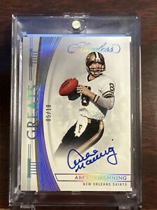 New Listing2022 Panini Flawless Archie Manning GREATS Signatures Red Auto SSP 5/10