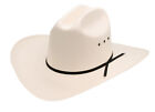 NEW! Western Low Crown Straw Cowboy Hat Adult  (6 5/8 - 7 7/8) White