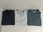 Lot of 3 ⛳️ Travis Mathew Men's Performance Golf Polo Shirts Size XL