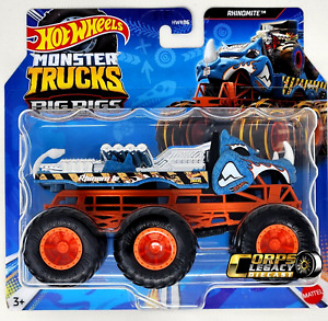 Hot Wheels Monster Trucks Big Rigs Rhinomite Tow Truck Iconic 1:64 Scale Diecast