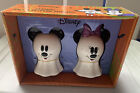 Disney Mickey Mouse & Minnie Mouse Ghost Halloween Salt And Pepper Shakers