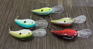 Lot Of 5 Strike King 5XD Crank baits Various Colors