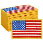 24 Pack American Flag Iron On Patches for Applique Clothing Backpacks Vest Hats