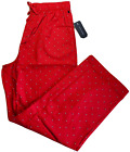 Tommy Hilfiger Men’s Pajama Lounge Sleep Pants M L Red Allover Logo New MSRP$42