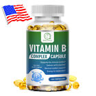 Vitamin B Complex Capsules B1 B2 B3 B5 B6 B7 B9 B12 Folic Acid & Biotin Energy
