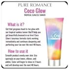 Pure Romance  COCO GLOW Sunless Tanner! MEDIUM TO DARK - New and Sealed