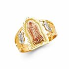 14k Solid 3T Gold Virgin of Guadalupe Ring Oro Solido Virgen de Guadalupe Anillo