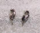 Montana Silversmiths Silver Dangle Open Leaf Stud Earring Set Excellent Shape