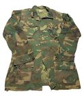 US Vietnam Era USMC ERDL Jungle Jacket Uniform Slant Pocket Size Small AB7