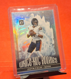 New ListingJUSTIN FIELDS 2021 Donruss Optic White Hot Rookies RC Silver Holo Prizm #WHR-2