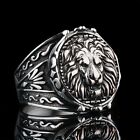Men's Hip Hop Punk Domineering Lion Head Ring Vintage Gothic Band Jewelry Gift
