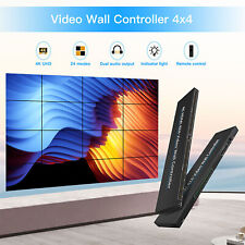 4K HDMI 4x4 Video Wall Controller 16 TV Splice Screen Processor 16 HDMI Output
