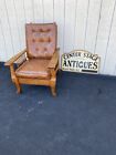 65279 Antique Victorian Oak Morris Chair Recliner