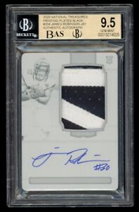2020 National Treasures James Robinson Rookie Patch Auto RPA 1/1 Plate BGS 9.5